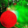 Новый год и Рождество С новым годом! Красивый красный шарик аватар