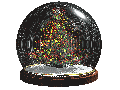 Новый год и Рождество С рождеством! В шаре загорается елка аватар
