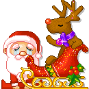 Новый год и Рождество Санта с оленем аватар