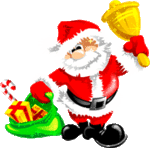 Новый год и Рождество Санта с подарками аватар