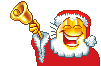Новый год и Рождество Санта с колокольчиком аватар