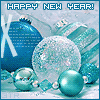Новый год и Рождество Happy new year! с новым годом! Голубые шары аватар