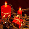 Новый год и Рождество Горят новогодние свечи, лежат подарки аватар