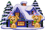 Новый год и Рождество В лесу у избушки собачки готовятся к новому году аватар
