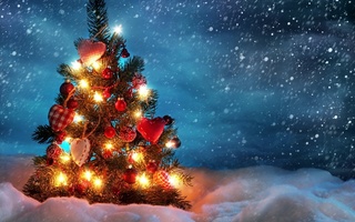 Новый год и Рождество С Новым годом! Новогодняя красавица елка в огоньках аватар