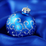 Новый год и Рождество Синий шарик аватар
