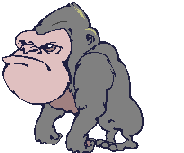 Обезьяны Недовольная горилла аватар