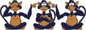 Обезьяны Трио обезьян аватар