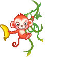 Обезьяны Маленькая обезьянка с бананом аватар