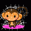Обезьяны Обезьяна на розовой подстилке аватар