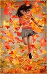 Осень Ура, осень! Девочка среди осенних листьев аватар