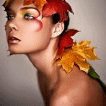 Осень Девушка-осень с кленовыми листьями в волосах аватар