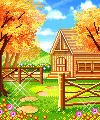 Осень Деревеннский домик в осеннем лесу аватар