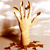 Осень Рука с опавшими листьями - символ осени аватар