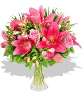 Букеты цветов Букет розовых лилий аватар
