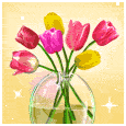 Букеты цветов Тюльпаны в широкой банке аватар