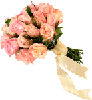Букеты цветов Блестяшка. Букет розовых роз, опоясанных лентой аватар