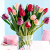 Букеты цветов Букет тюльпанов в стеклянной банке аватар