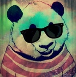 Панды Панда приодета и очках аватар