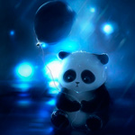 Панды Симпатичная панда в ночи аватар
