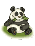 Панды Панда ест траву и гладит свой живот аватар