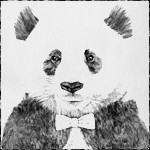 Панды Панда с галстуком-бабочкой аватар
