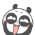 Панды Панда показывает язык аватар