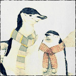 Пингвины Два пингвина в шарфах аватар