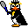 Пингвины Пингвин играет в тенис аватар