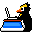Пингвины Пингвин с ноучбуком аватар