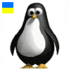 Пингвины Пингвин с желто-голубым флажком аватар