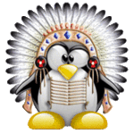 Пингвины Пингвин-индеец аватар