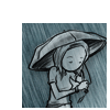 Погода Девочка бродит под дождём аватар