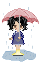 Погода Девочка под дождем аватар