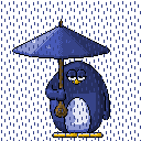 Погода Пингвин под зонтом аватар