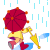 Погода С двумя зонтами аватар