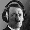 Политика Гитлер в наушниках слушает музыку аватар