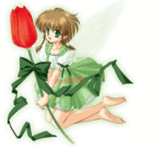 Цветы Фея с тюльпаном аватар