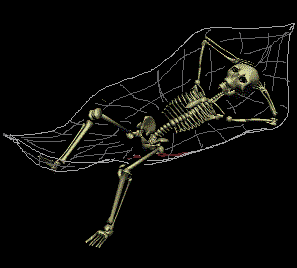 Привидения, скелеты, черти Скелет лежит и отдыхает аватар