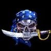Привидения, скелеты, черти Череп - пират с мечом в зубах аватар