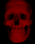 Привидения, скелеты, черти Красный череп аватар