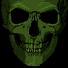 Привидения, скелеты, черти Зеленый череп аватар
