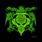 Привидения, скелеты, черти Череп зеленый аватар