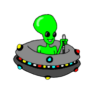 Пришельцы, инопланетяне Зеленый инопланетянин в тарелке аватар