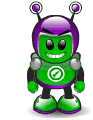 Пришельцы, инопланетяне Инопланетянин фиолетово-зеленый аватар
