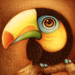 Птицы Нарисованный тукан аватар