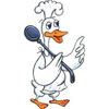 Птицы Гусь - шеф повар с поварешкой аватар
