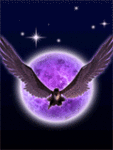 Птицы Летящий орел на фоне луны аватар