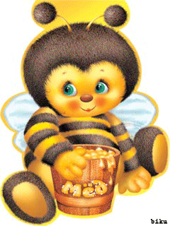 Пчелы Пчелка с бочонком меда аватар
