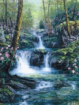 Водопады, реки Лесной водопад аватар